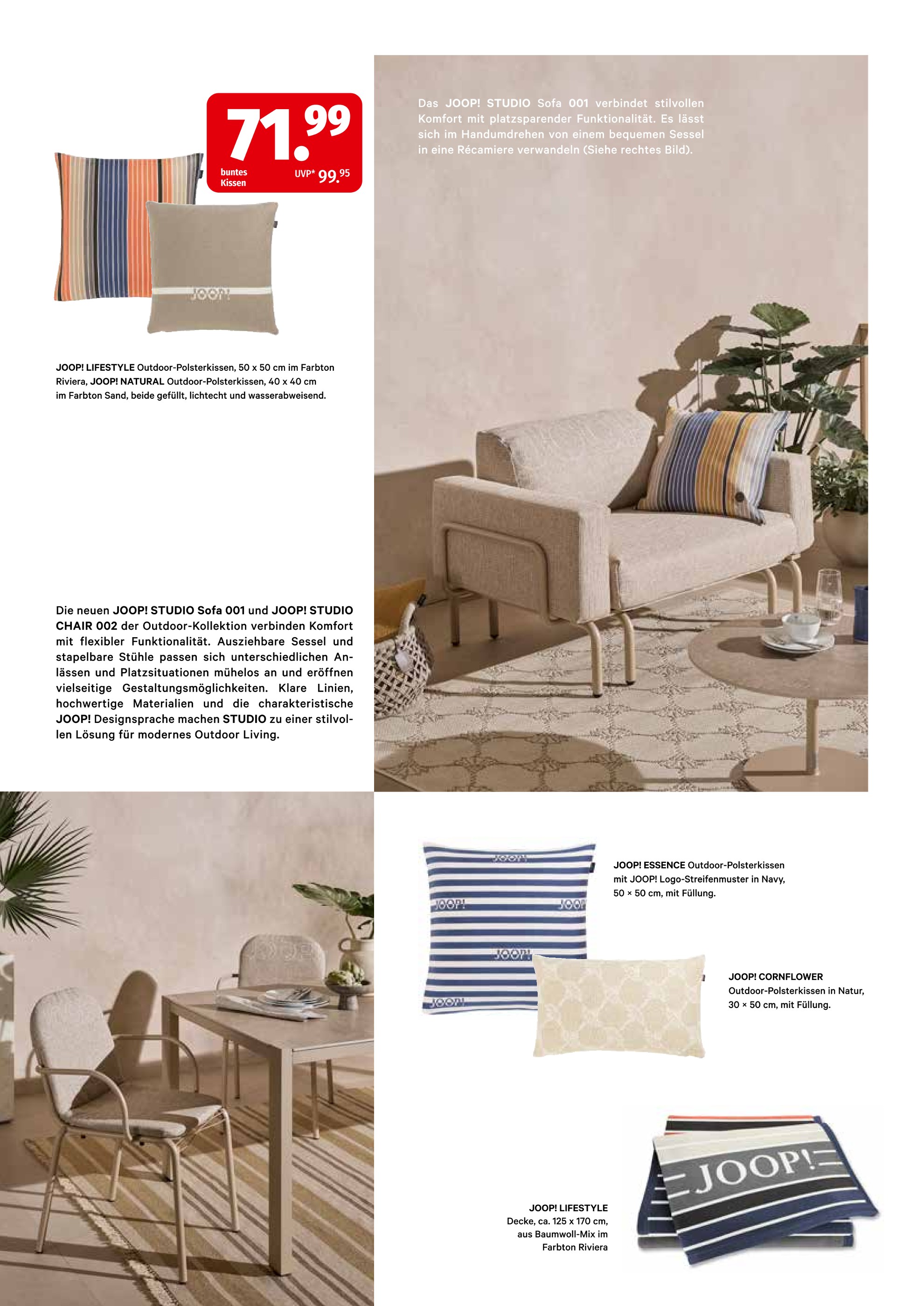 Aktueller Segmüller Prospekt "JOOP! OUTDOOR COLLECTIONS" mit 10 Seiten